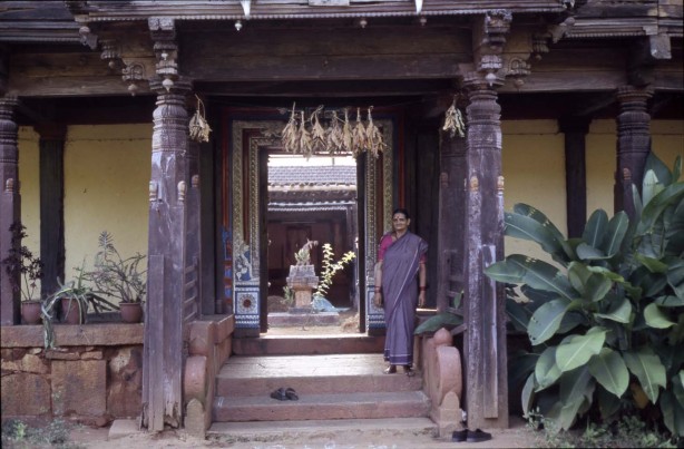 This is a 450-year-old mud structure within a larger grouping of Brahmin homes, called an agrahara