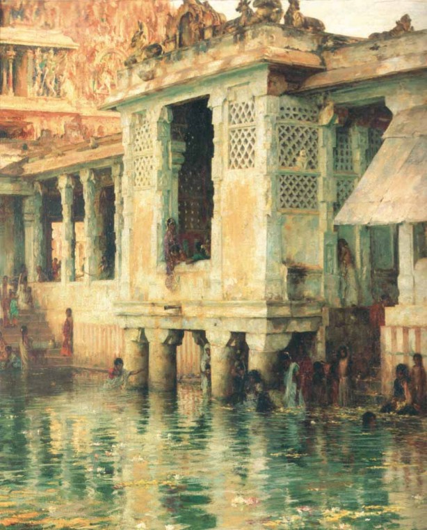 Brahmin Bath, Madurai, 1909