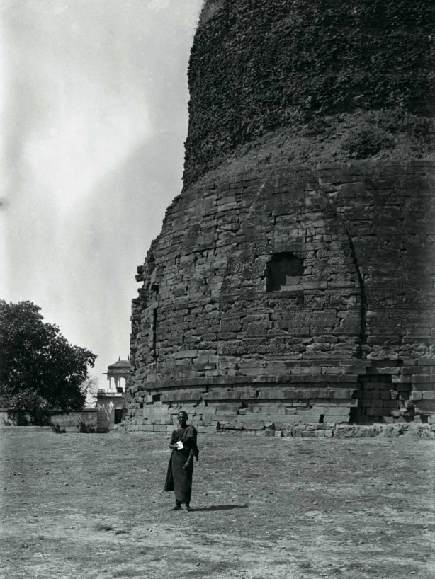A Buddhist monk in Sarnath, 1907