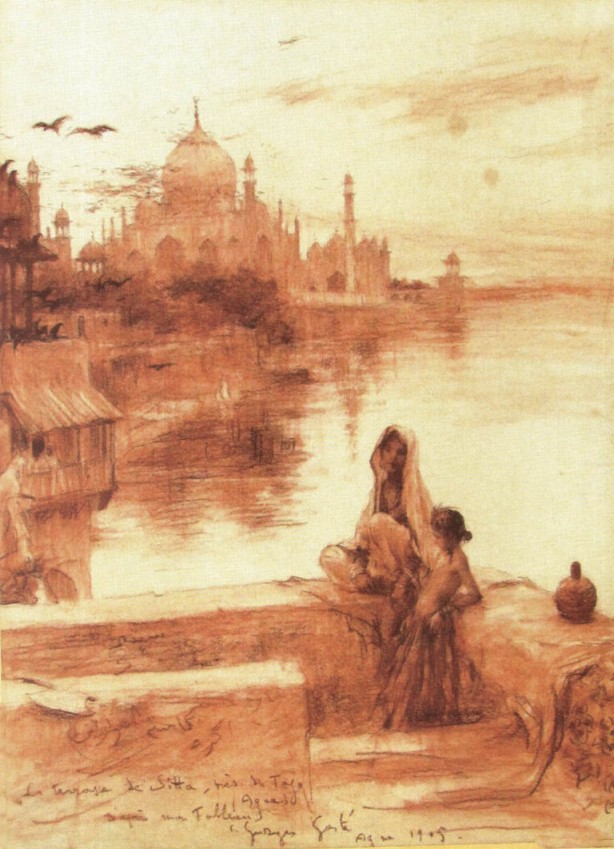 Sita's terrace, Agra, 1905