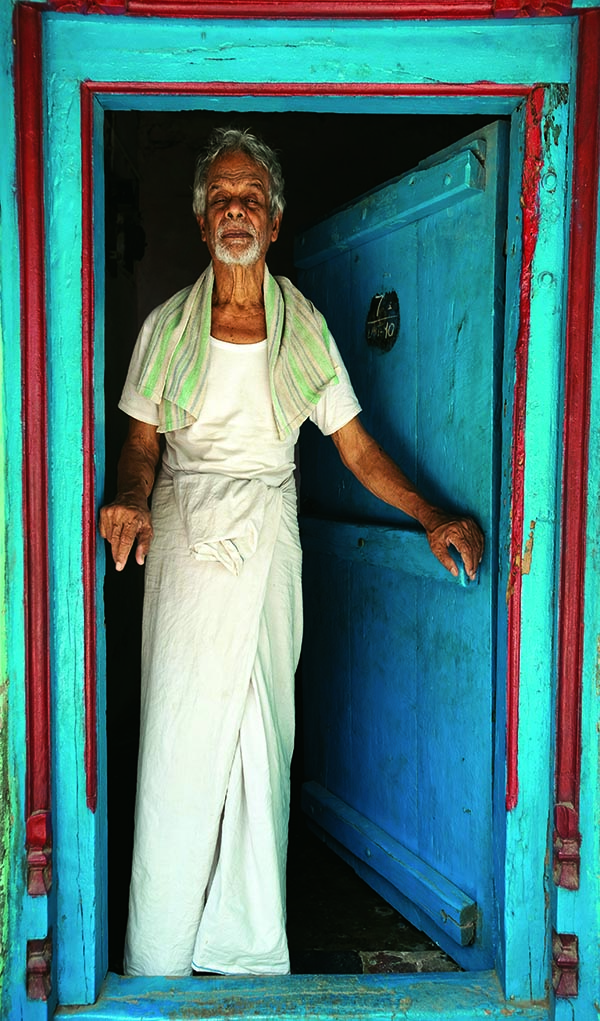 Man framed by his door, Nagapattinam 