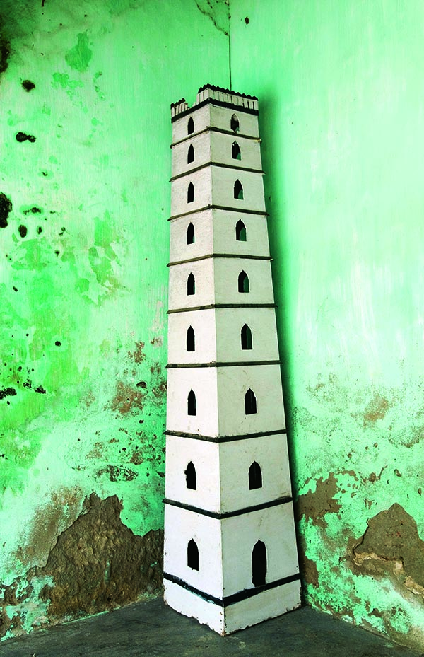Model of the Minaret at the Dharga shrine in house in the Muslim village of Nagore